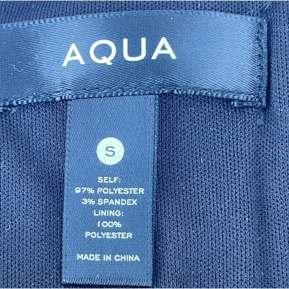 AQUA Black Strapless Ruched Tube Top - 100% Bloomingdale’s Exclusive small - Picture 4 of 11